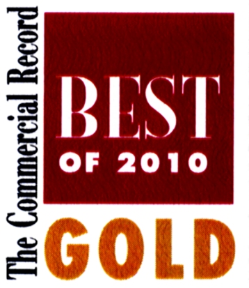 Commercial Record "Best of 2010 - GOLD" award